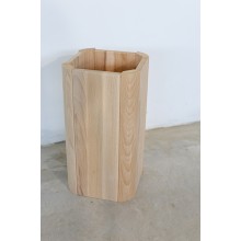 Ghiveci flori, lemn masiv, 23,5 x 23,5 x 44 cm